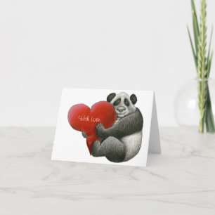 Cute Panda Note-kort Kort