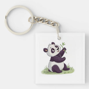 Cute panda nyckel
