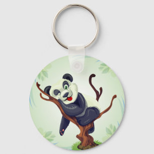 Cute Panda-nyckelkedja Nyckelring
