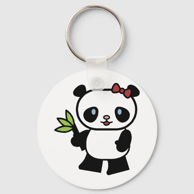 Cute Panda Nyckelring (Framsida)