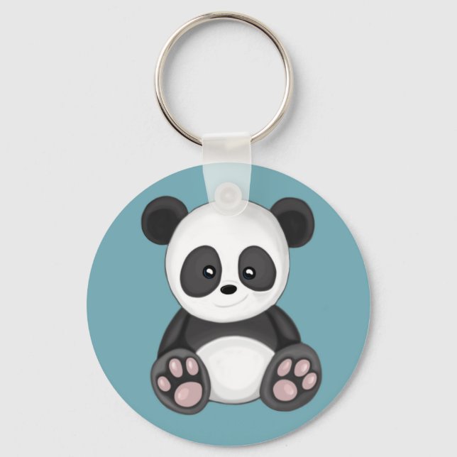 Cute Panda Nyckelring (Framsida)