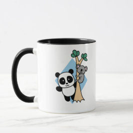 Cute Panda och Koala - Amanda Roos Mugg