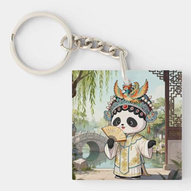 Cute Panda Opera Keychain (Framsidan)