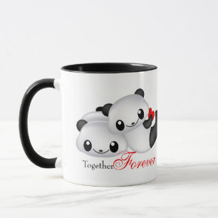 Cute panda-par mugg