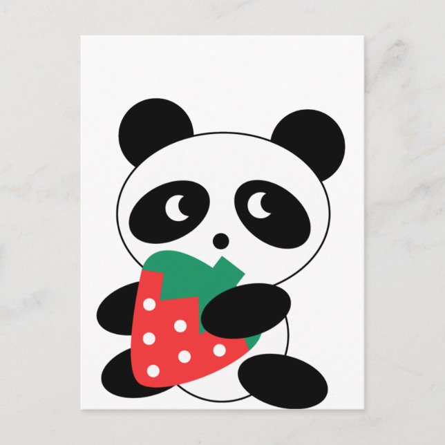 Cute Panda Party Pack Vykort (Framsida)