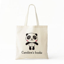 Cute panda-påsen bibliotek bok för barn