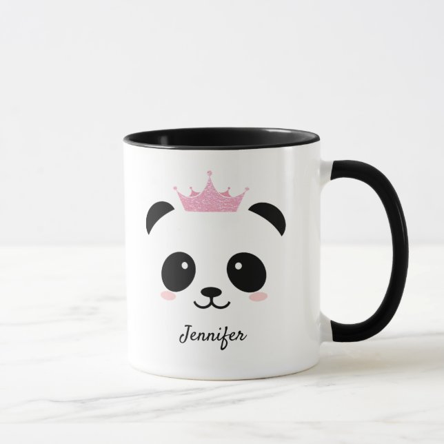 Cute panda princess personlig  mugg (Höger)