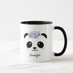 Cute panda Queen personlig  Mugg