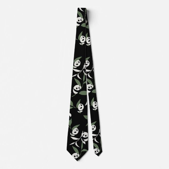 Cute Panda Spelar Bamboo Garden Slips (Framsida)