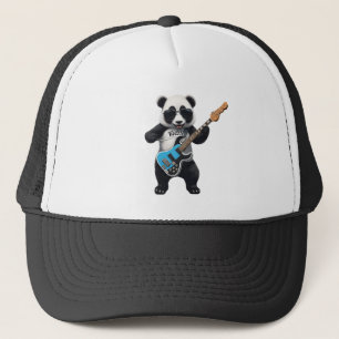 Cute Panda spelar Guitar, Music Panda Älskare Keps