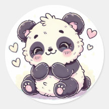 Cute Panda Sticker - Adult Animal Design