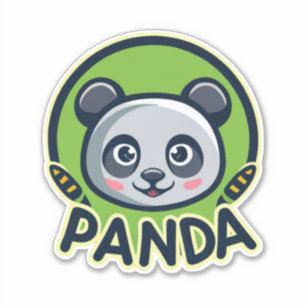 Cute Panda Sticker Klistermärken