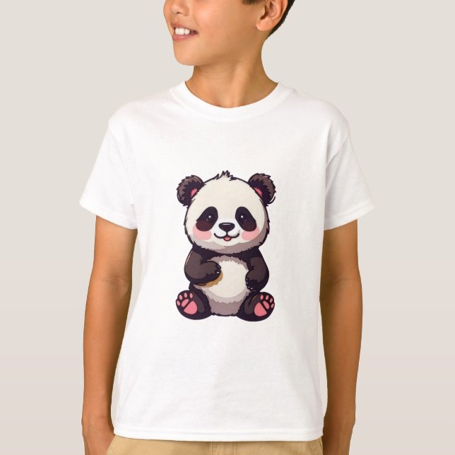 Cute Panda T Shirt (Framsida)