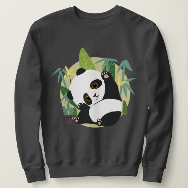Cute Panda T Shirt (Design framsida)