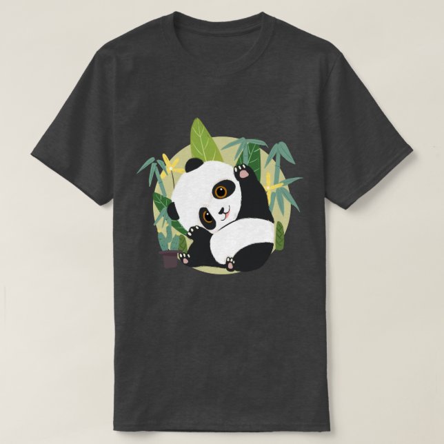 Cute Panda T Shirt (Design framsida)