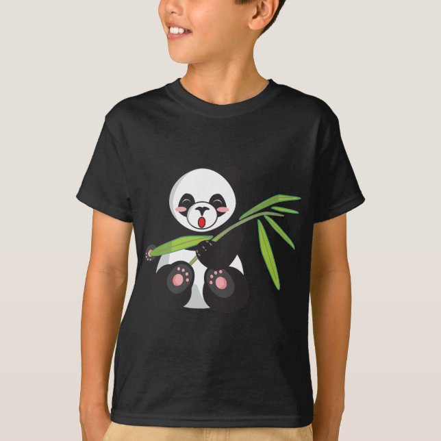 Cute Panda T-shirt (Framsida)