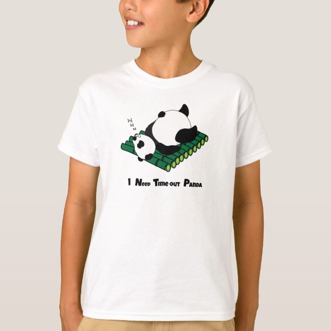 Cute Panda T-Shirt - Sömnig Panda (Framsida)