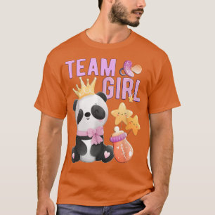 Cute Panda Team Girl Gender Reveal Baby Shower Pa T Shirt