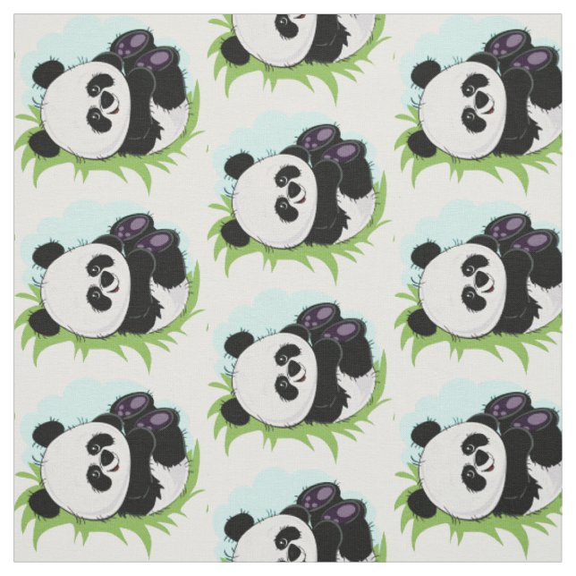 Cute Panda-tyg 2/4 Tyg (Provkarta)