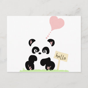 Cute Panda Vykort