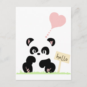 Cute Panda Vykort