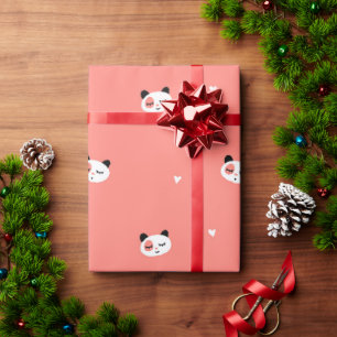 Cute Panda Wrapping Papper Presentpapper