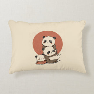 Cute Pandas Design Prydnadskudde