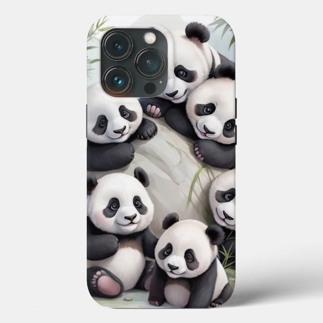 Cute Pandas Group Photo (Baksida )