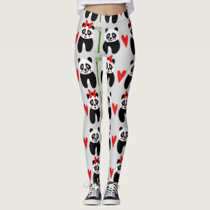 Cute Pandas Hearts: Barns Mönster Leggings