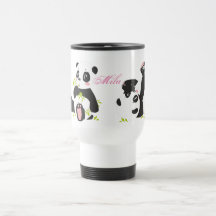 Cute pandas kaffe mugg