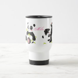 Cute pandas kaffe mugg