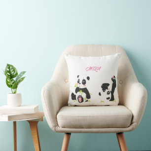 Cute pandas kudde