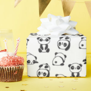 Cute Pandas Mönster Presentpapper
