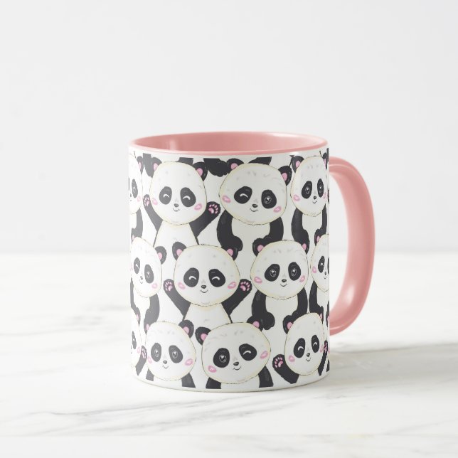 Cute Pandas Mugg (Framsida höger)
