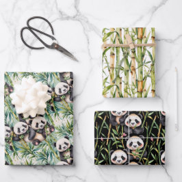 Cute Pandas och Bamboo