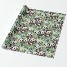 Cute Pandas och Bamboo