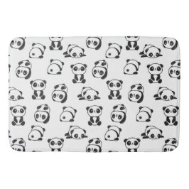 Cute Pandas Pattern  Badrumsmatta