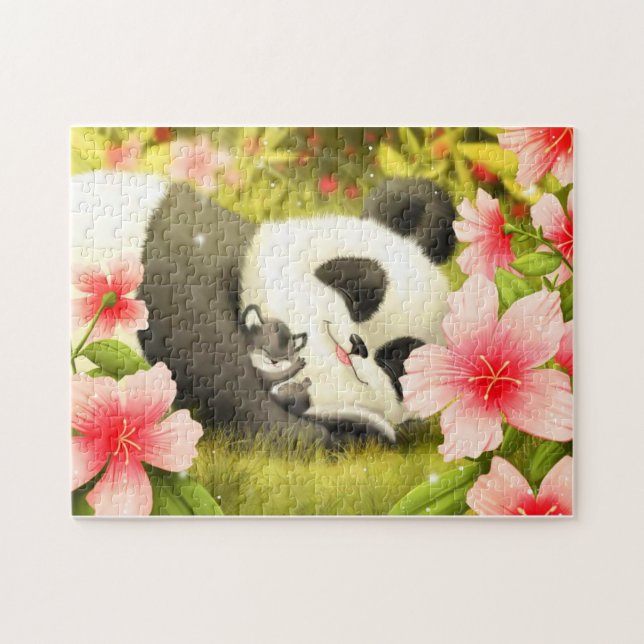 Cute Pandas Pussel (Horisontell)