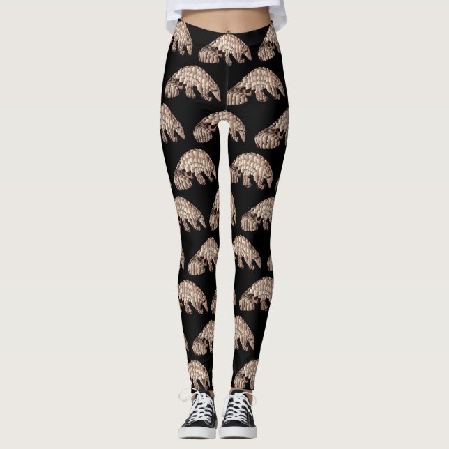 Cute Pangolin Leggings (Framsida)