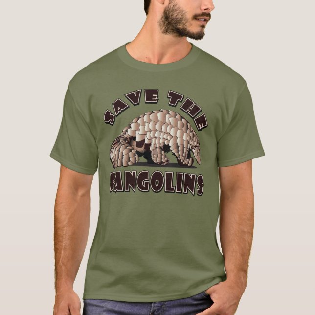 Cute Pangolins - Spara Pangolin T Shirt (Framsida)