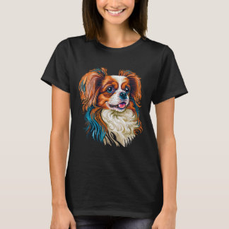 Cute Papillon Hund på den spanska kontinenten Leks T Shirt