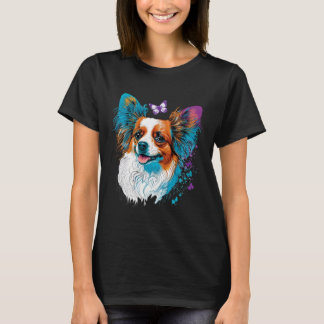 Cute Papillon Hund på den spanska kontinenten Leks T Shirt