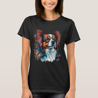 Cute Papillon Hund på den spanska kontinenten Leks T Shirt