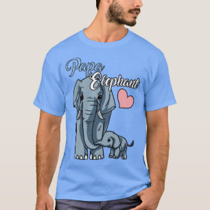 Cute Pappa Elephant Baby Shower Gift Future Pappa T Shirt
