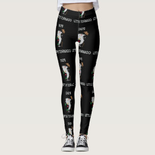 Cute Pappa får Tornadot Tornado Kids Leggings