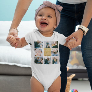 Cute 'pappa & Me' Photo Collage 1st Fars dag T Shirt
