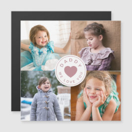 Cute pappa Vi Kärlek du Heart Photo