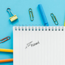 Cute Papper Airplane Anpassningsbar Kid Namn Perso Självfärgande Stämpel