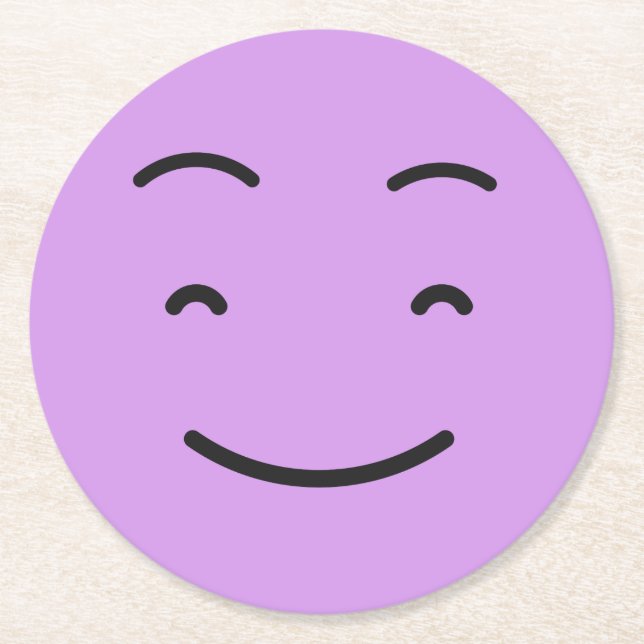 Cute papper underlägg 4/9 rund (Framsidan)