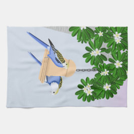 Cute par Playful Parrots Rosellas Kökshandduk